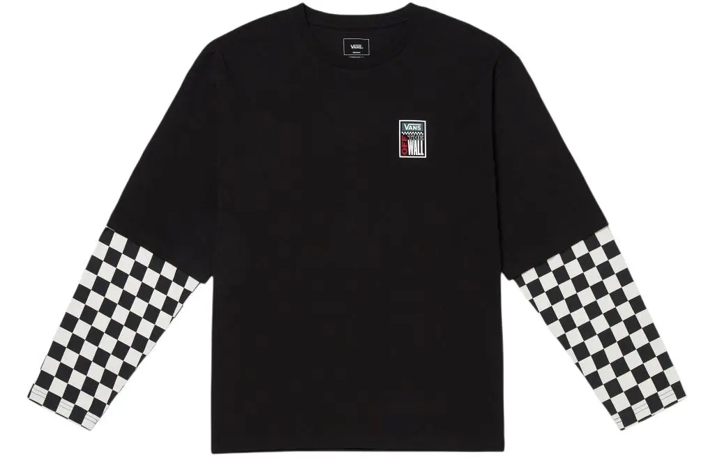 Vans T-Shirts Men's Black Crew Neck Moderate