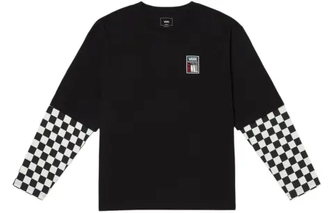 Vans T-Shirts Men's Black Crew Neck Moderate