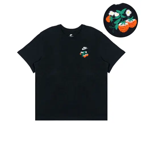 Nike Drop Shoulder Sleeve T-Shirt Unisex Black