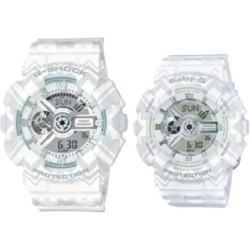CASIO Unisex Pair Table Series Skeleton Watch