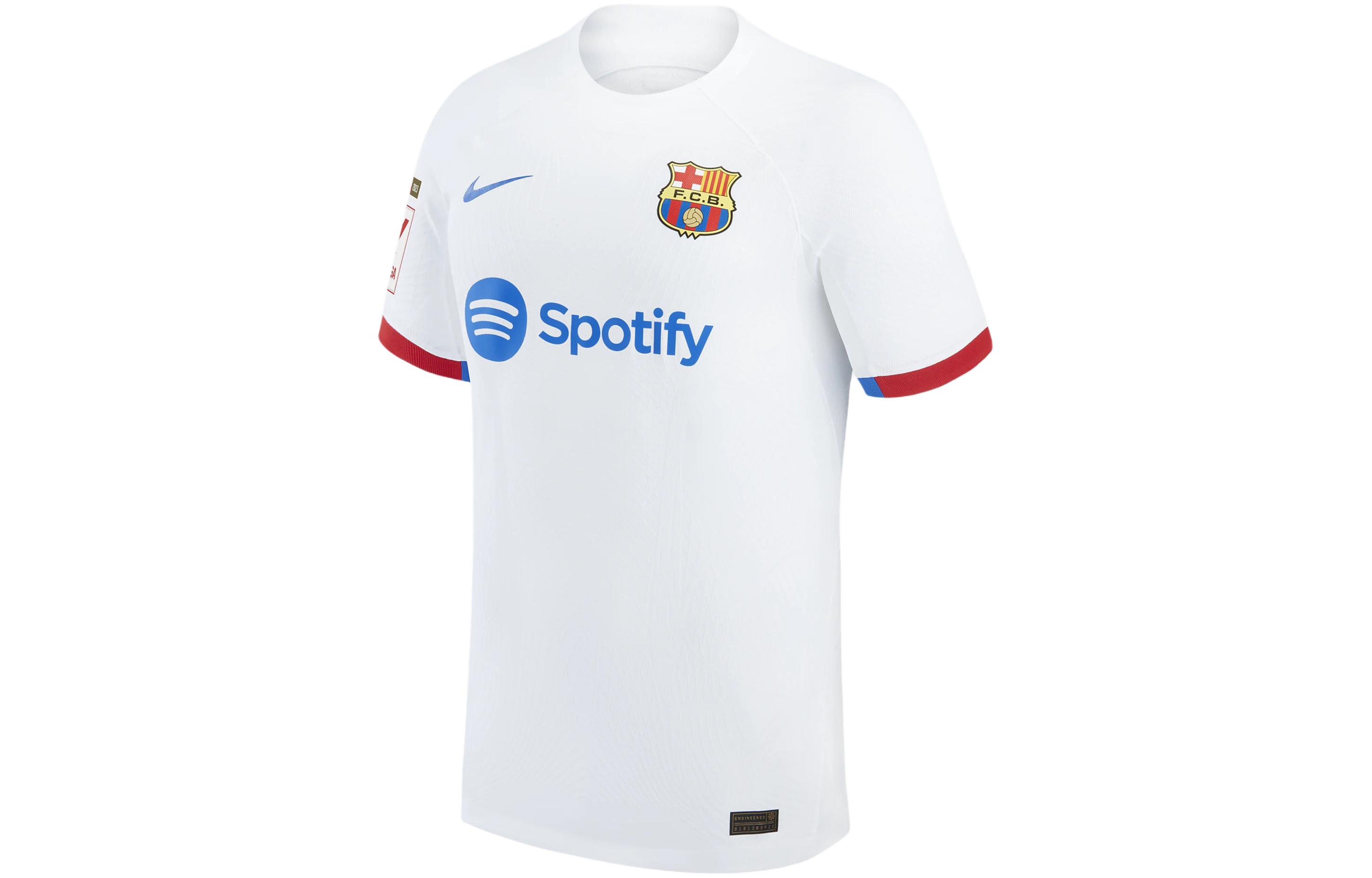 Nike Ronald Araujo Barcelona 2023/24 Match Away T Shirt Men's White