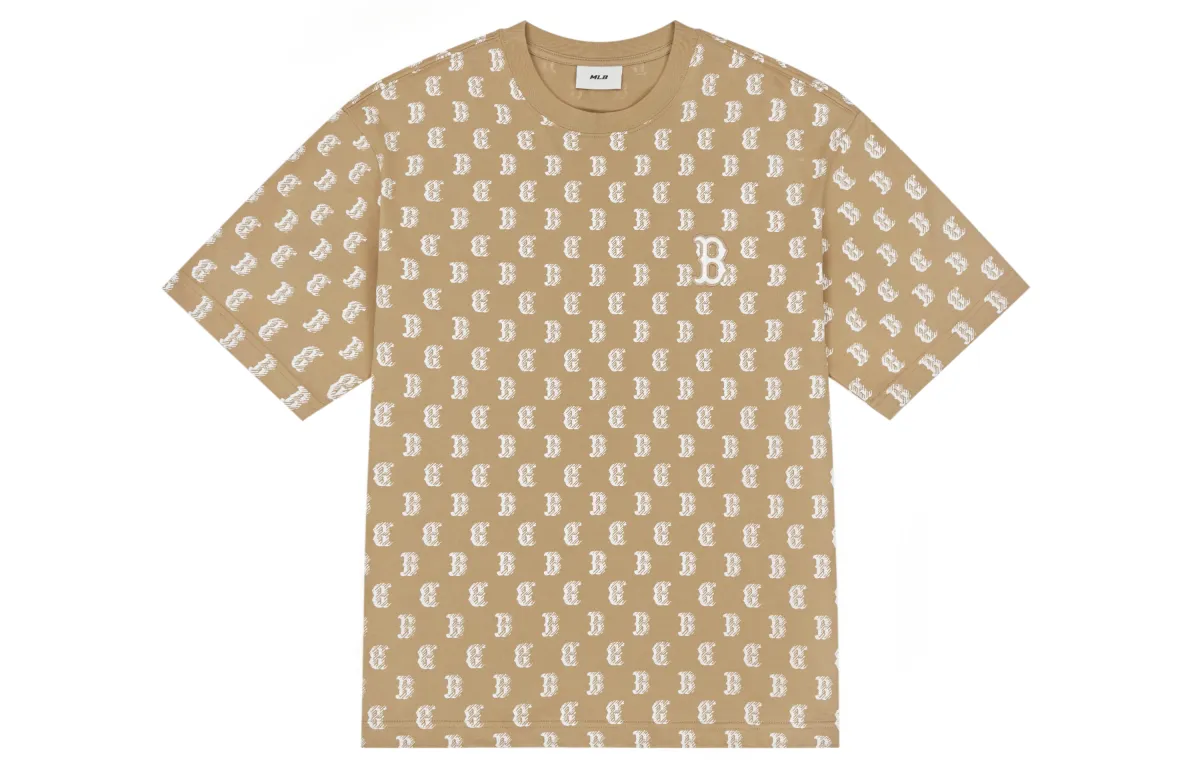MLB MONOGRAM T Shirt Unisex Light Camel