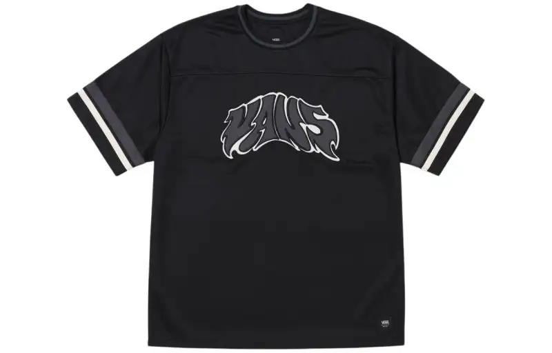 Vans T Shirts Men's Black Crew Neck Moderate