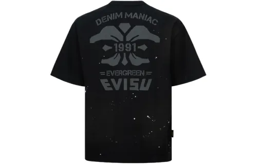 EVISU T Shirts Men's Crew Neck Moderate Straight Fit