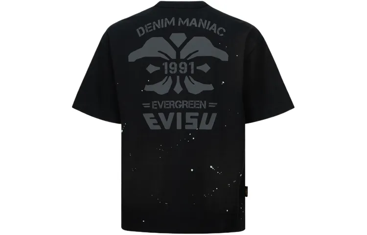 EVISU T Shirts Men's Crew Neck Moderate Straight Fit
