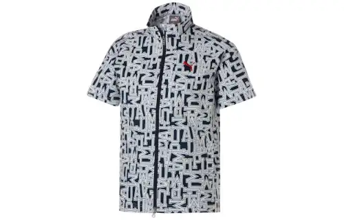 PUMA Golf Graphic Stretch Short Sleeve Jacket T Shirt Men's Multicolor