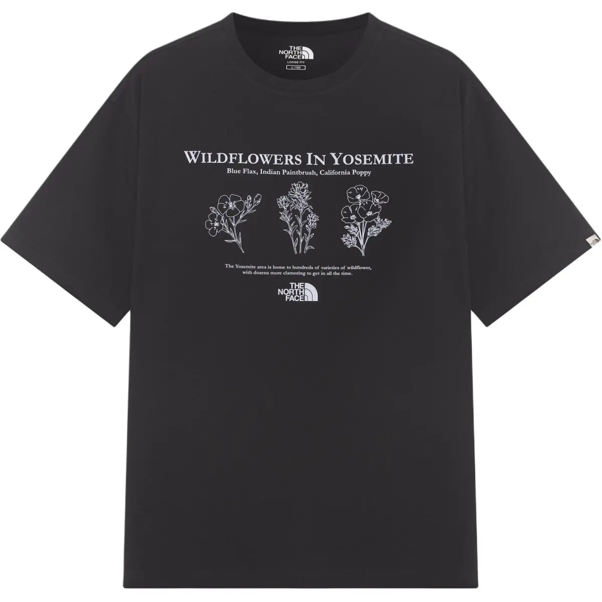 THE NORTH FACE FLOWER EX T Shirt Men's Black