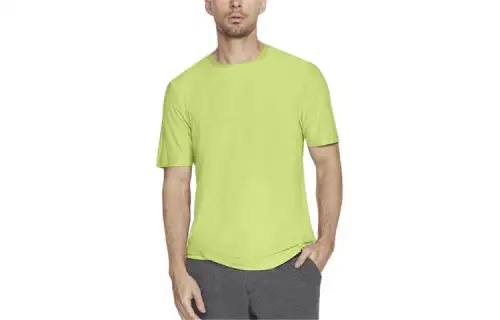 Skechers T Shirt Men's Yellow Green