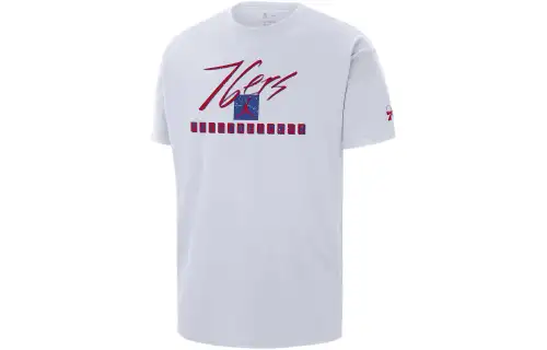 JORDAN Philadelphia 76ers Courtside Statement Edition Men's JORDAN Nba Max90 T Shirt