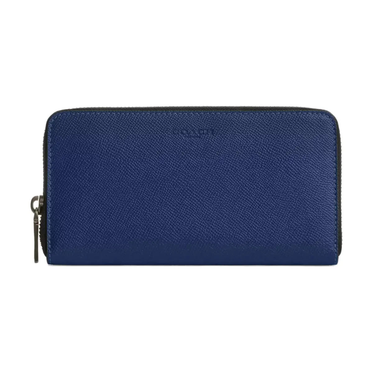 COACH Accordion Wallet Leather Wallet Men's Dark Blue