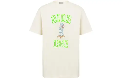 DIOR Relaxed Fit Bobby T Shirt T Shirt Men's Ivory White