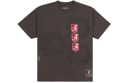 Travis Scott X Mitchell & Ness Alabama Crimson Tide Seal T Shirt