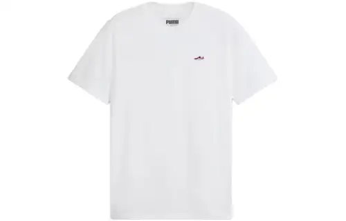 PUMA Suede Logo Tee T Shirt Men's White