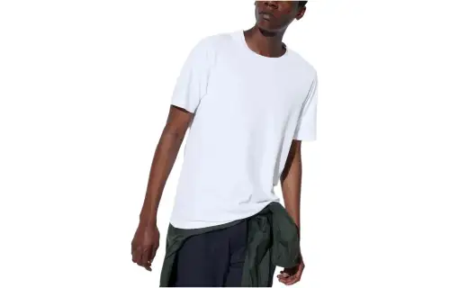 UNIQLO T Shirts Unisex White Crew Neck Moderate