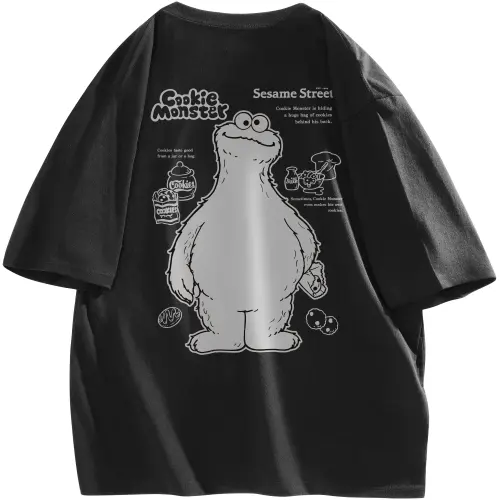 SESAME STREET T Shirts Unisex Crew Neck Moderate Straight Fit