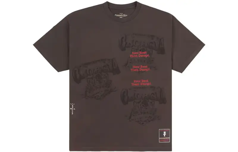 Travis Scott X Mitchell & Ness Georgia Bulldogs Seal T Shirt