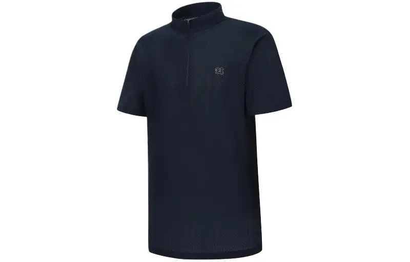 KOLON SPORT T Shirts Men's Stand Collar Moderate Straight Fit