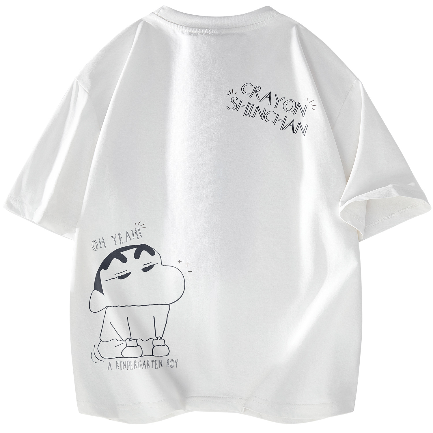 Crayon Shinchan Cartoon crayons, short sleeve T-shirt for leisure for men and women, oversize