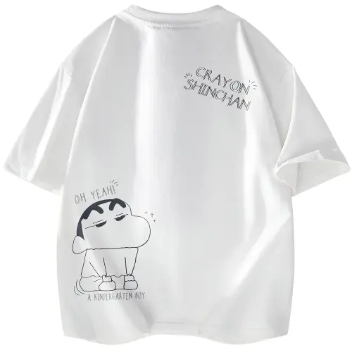 Crayon Shinchan Cartoon crayons, short sleeve T-shirt for leisure for men and women, oversize