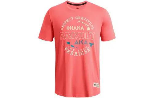 Under Armour Project Rock Family T Shirt Men's Vermilion