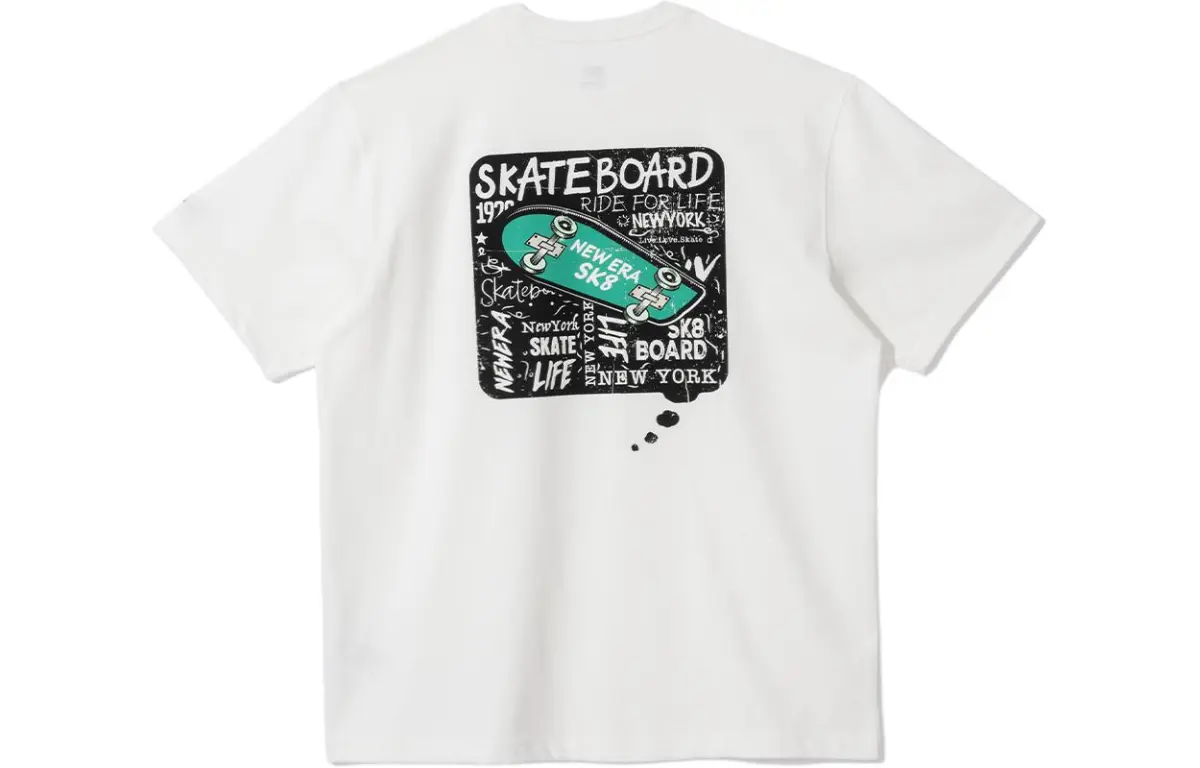New Era T-Shirts Unisex White Crew Neck Moderate