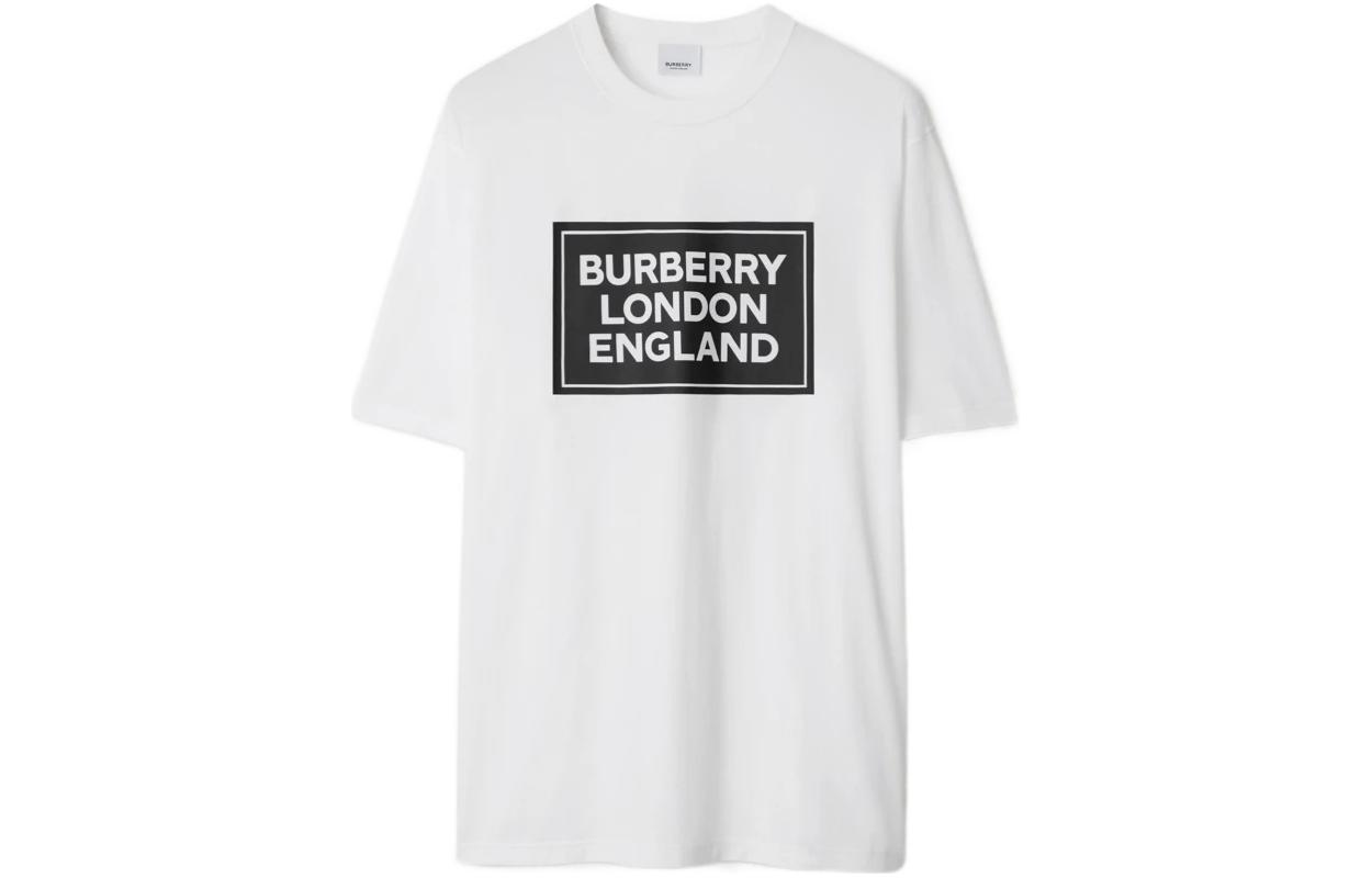 Мужская футболка Burberry Burberry SS24 LogoT (белая)