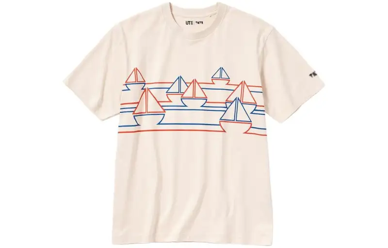 UNIQLO T Shirt Unisex Light Beige