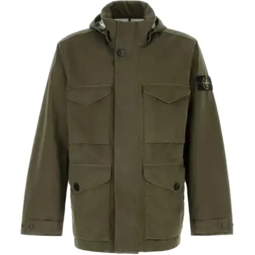 STONE ISLAND Jackets & Coats Men's Green