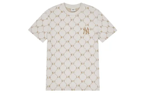 MLB MONOGRAM T Shirt Unisex Cream
