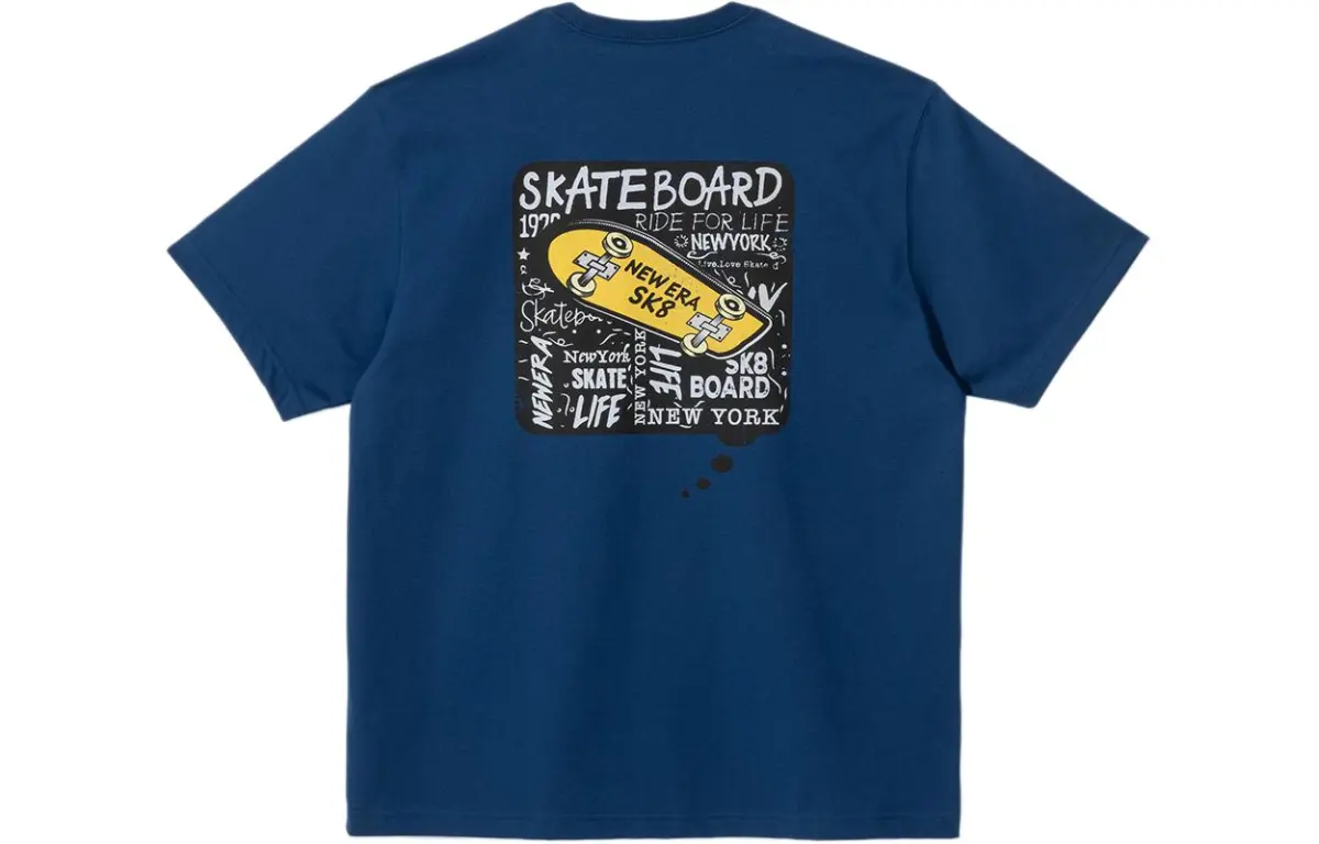 New Era SS24 T Shirt Unisex Manor Blue