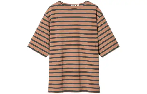 UNIQLO T Shirt Unisex Orange Brown