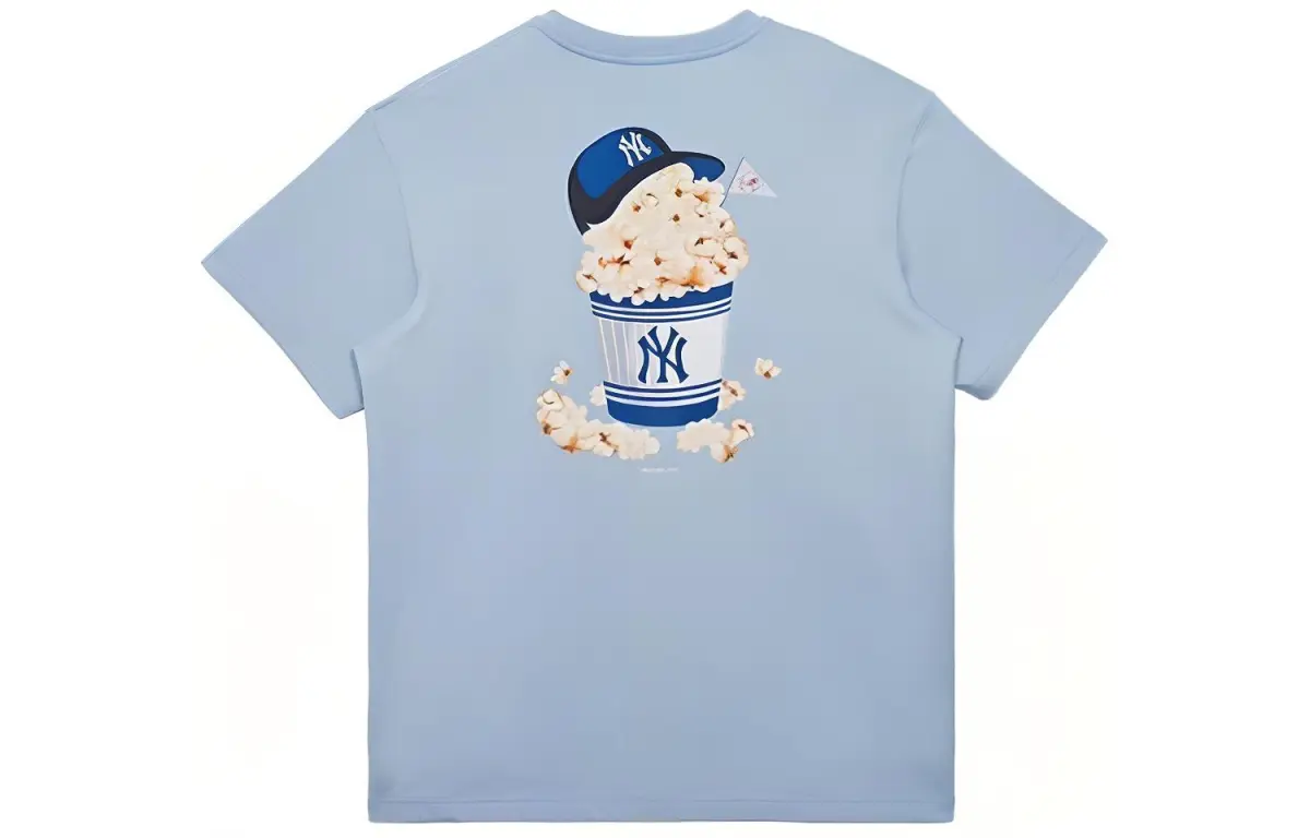 New Era T Shirt Couple, Trendy And Versatile Unisex Cerulean
