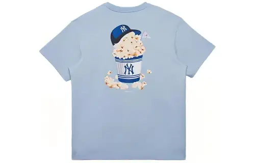 New Era T Shirt Couple, Trendy And Versatile Unisex Cerulean