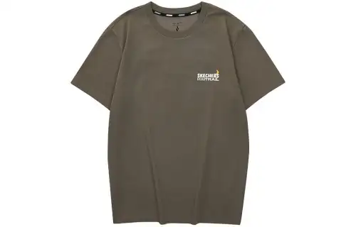 Skechers T Shirt Unisex Mushroom Brown
