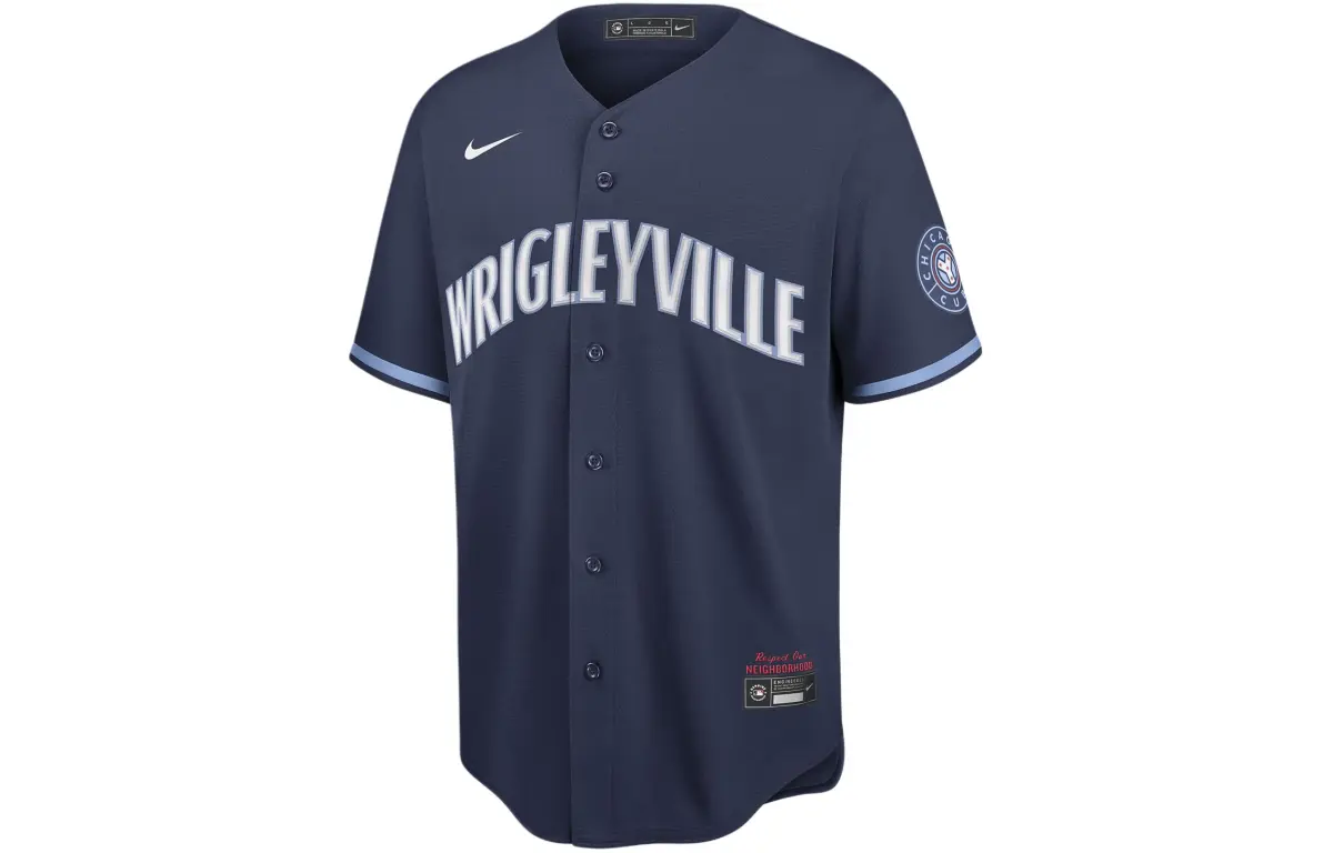 Nike MLB Chicago Cubs City Connect T Shirt Men's Marine Blue