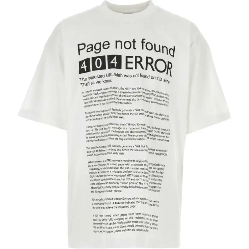 Vetements Page Not Found T Shirt