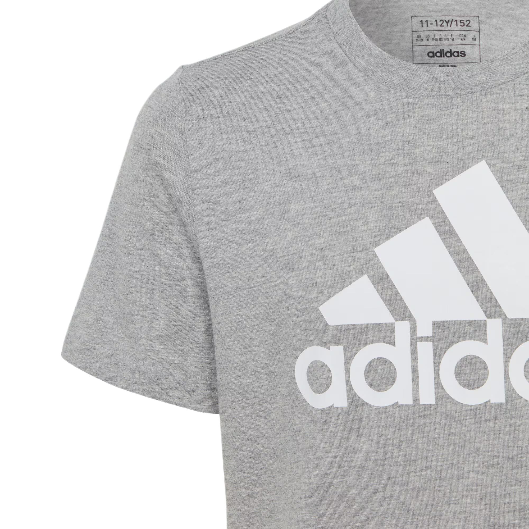 Футболка adidas ESSENTIALSTCOTTON T-SHIRT (серая) — фото 4