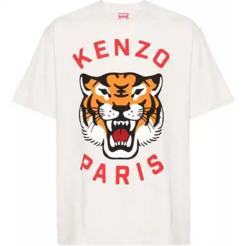 KENZO Lucky Tiger Cotton T shirt