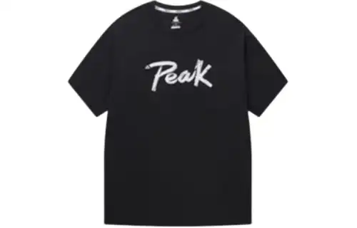 PEAK Drop Shoulder Sleeve T-Shirt Unisex Black