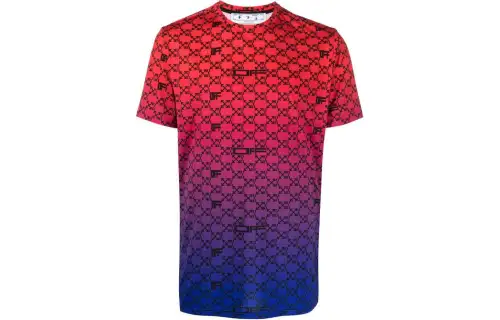 OFF WHITE Iridescent Gradient All Over Arrows Monogram Tank T Shirt