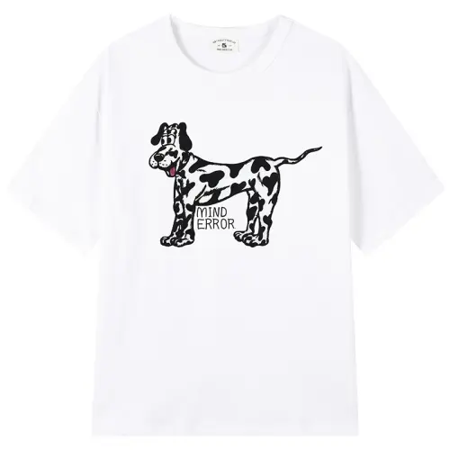 MIND ERROR Drop Shoulder Sleeve T Shirt Unisex