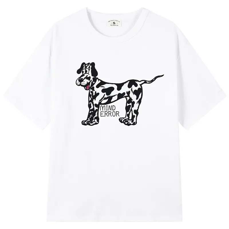 MIND ERROR Drop Shoulder Sleeve T Shirt Unisex