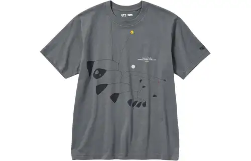 UNIQLO T Shirt Unisex Asphalt Gray
