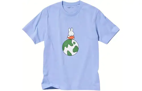 UNIQLO T Shirt Unisex Aqua Blue