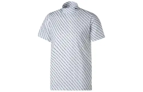 PUMA Juicery Graphic T Shirts Men's White Stand Collar Moderate Straight Fit