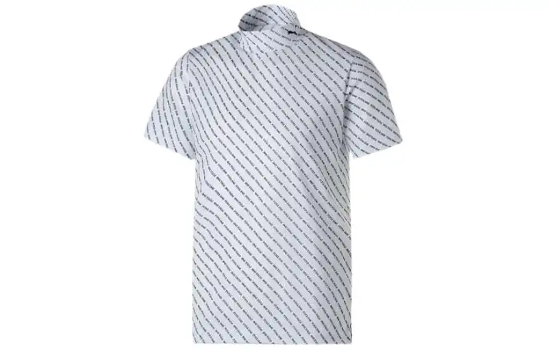 PUMA Juicery Graphic T Shirts Men's White Stand Collar Moderate Straight Fit