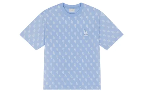 MLB MONOGRAM T Shirt Unisex Sky Blue