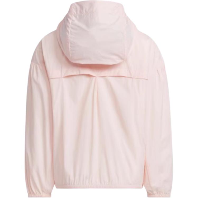Женская куртка adidas Hooded Windbreaker (розово-белая) — фото 2