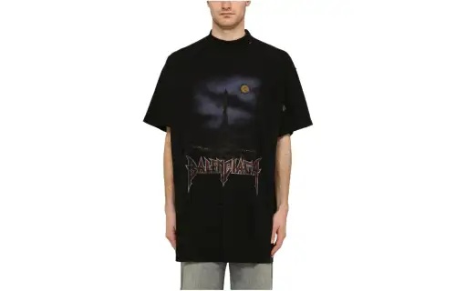 Balenciaga Paris Moon Worn-Out Oversized T-Shirt