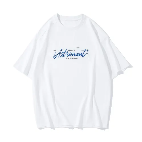 ZHONGGUOHANGTIAN T Shirts Unisex Crew Neck Moderate Straight Fit